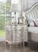 Evangeline - 3-Drawer Nightstand - Silver Oak
