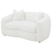 Isabella - Faux Sheepskin Upholstered Loveseat Natural - Ivory