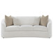 Rainn - Boucle Upholstered Sloped Arm Sofa - Latte