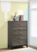 Watson - 5-Drawer Bedroom Chest - Gray Oak