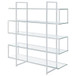 Elmer - 5-Shelf Bookshelf - Clear And Chrome