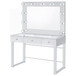 Umbridge - 3-Drawer Vanity Set With Lighting - Chrome And White
