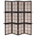 Iggy - 4-Panel Room Divider Folding Shoji Screen - Cappuccino