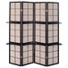 Iggy - 4-Panel Room Divider Folding Shoji Screen - Cappuccino
