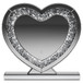 Euston - Heart Shaped Vanity Mirror - Silver