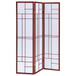 Katerina - 3-Panel Room Divider Folding Shoji Screen - Cherry