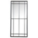 Annetta - Window Pane Floor Or Wall Mirror - Black