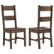 Coleman - Dining Side Chair (Set of 2) - Rustic Golden Brown