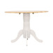 Allison - Round Drop Leaf Extension Dining Table - White