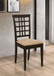 Kelso - Lattice Back Dining Side Chair (Set of 2) - Cappuccino