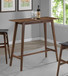Finnick - Rectangular Pub Height Bar Table - Walnut
