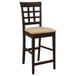 Gabriel - Lattice Back Counter Chair (Set of 2) - Cappuccino