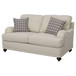 Glenn - Upholstered English Arm Loveseat - Light Gray