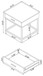 Byers - 1-Drawer Square Engineered Wood End Table - Brown Oak