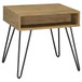 Fanning - Engineered Wood Side End Table - Golden Oak