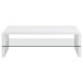 Airell - Rectangular Coffee Table With Shelf - White High Gloss