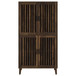 Elouise - 4 Door Engineered Wood Tall Accent Cabinet - Dark Pine