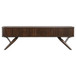 Valna - Wood TV Stand With Sliding Doors - Walnut