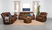Ellington - Upholstered Padded Arm Sofa - Dark Brown