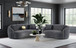 Brookside - 2 Piece Velvet Upholstered Sofa Set - Dark Gray