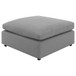 Raleigh - Boucle Upholstered Ottoman - Gray