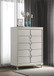 Olivia - 5-Drawer Bedroom Chest Of Drawers - Pearl White