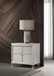Olivia - 2-Drawer Nightstand Bedside Table - Pearl White