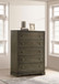 Gran Park - 5-Drawer Bedroom Chest Of Drawers - Dark Cocoa