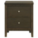 Wilkes - 2-Drawer Nightstand Bedside Table - Dark Cocoa