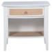 Bexhill - 1-Drawer Nightstand Bedside Table - White
