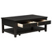 Concord - 2-Drawer Rectangular Coffee Table - Distressed Java