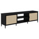 Amherst - 70" 2-Door Metal TV Stand Media Console - Black