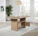 Kailani - Cane Counter Height Storage Dining Table - Beige Oak