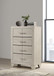 Trenton - 4-Drawer Bedroom Chest Of Drawers - Rustic Cream