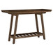 Ornelas - Console Table With Slatted Shelf - Mango Brown