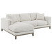 Geneva - Boucle Upholstered Sectional Chaise Sofa - Sand