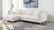 Geneva - Boucle Upholstered Sectional Chaise Sofa - Sand