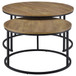 Lainey - 2 Piece Round Nesting Coffee Table - Mango