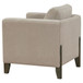 Islington - Fabric Upholstered Panel Arm Accent Chair - Taupe