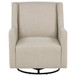 Sorrel - Fabric Upholstered Swivel Glider Arm Chair - Latte
