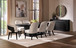 Leandro - 9 Piece Rectangular Dining Table Set - Cream / Burnished Black