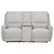 Sylmar - Chenille Upholstered Power Reclining Loveseat - Dove Gray