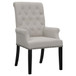 Alana - Velvet Upholstered Dining Arm Chair - Sand