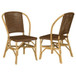 Lexley - Woven Rattan Dining Side Chair (Set of 2) - Brown