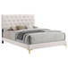 Kendall - Upholstered California King Panel Bed - White