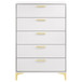 Kendall - 5-Drawer Bedroom Chest - White
