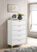 Kendall - 5-Drawer Bedroom Chest - White