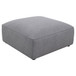 Jennifer - Square Upholstered Ottoman - Gray