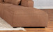 Jennifer - Square Upholstered Ottoman - Terracotta