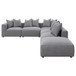 Jennifer - 6 Piece Upholstered Modular Sectional - Gray